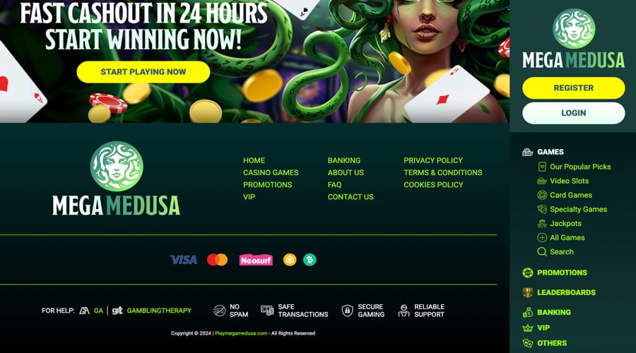 Codici promozionali Mega Medusa NZ