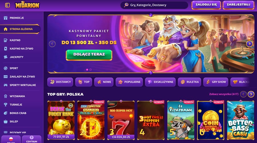 Midarion Casino PLN Bonus