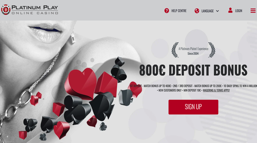 Platinum Play Deposit Bonus Code