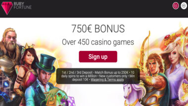 Ruby Fortune Deposit Bonus Code