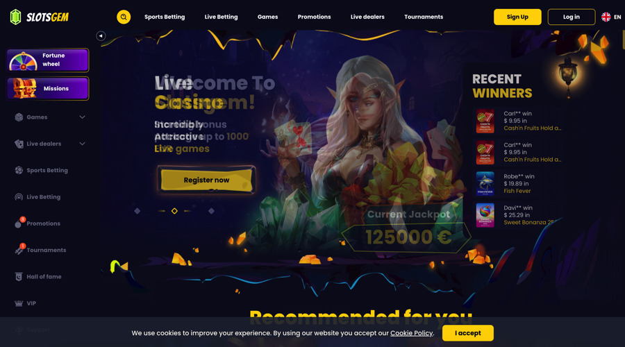 Slotsgem Casino VIP Play
