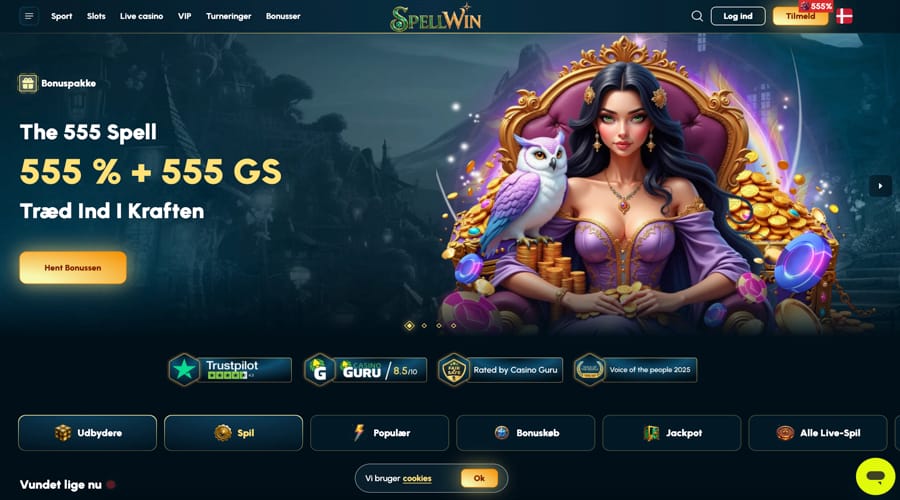 Spellwin Casino DK bonus