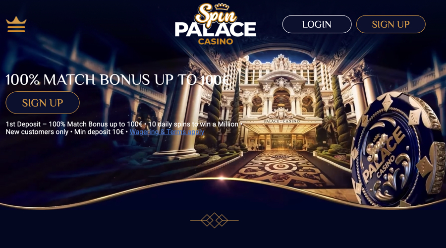 Spin Palace Deposit Bonus Code