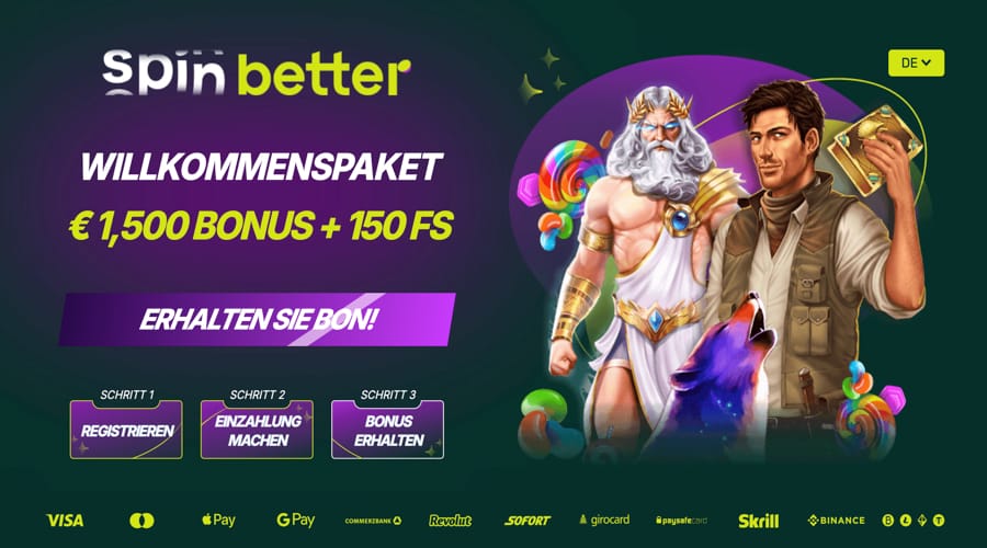 SpinBetter Casino Swiss bonus