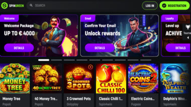 Spingreen Casino welcome bonus