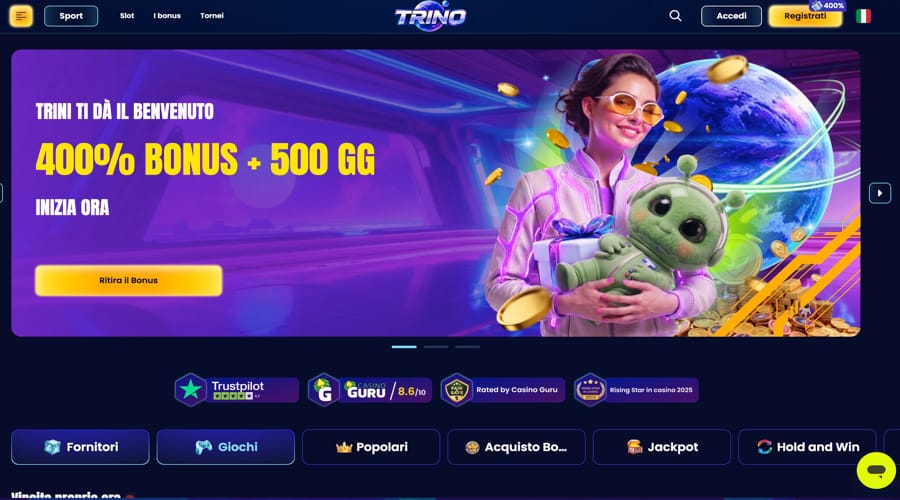 IT bonus v kasinu Trino