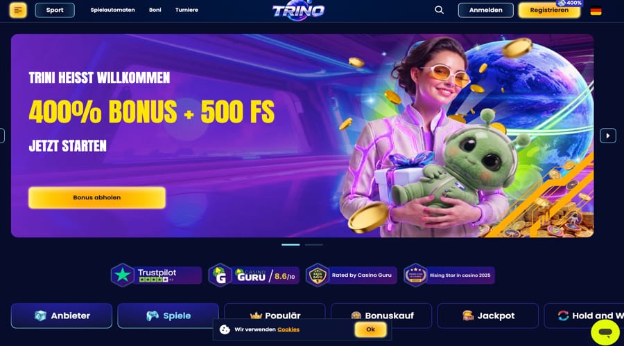 Trino Casino Swiss bonus