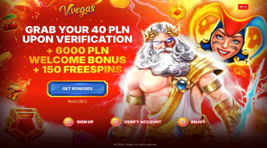 V.Vegas Casino PLN Bonus