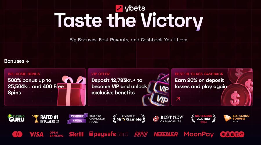 YBets Casino DK bonus