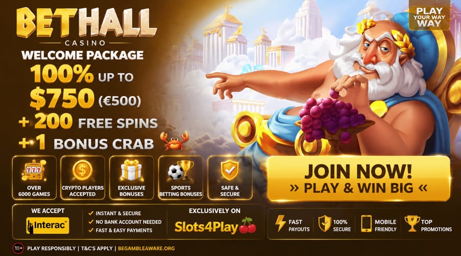 Bethall Casino Interac bonus