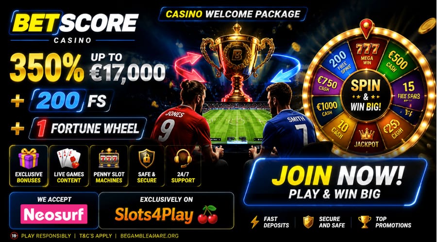 Betscore Casino Neosurfボーナス