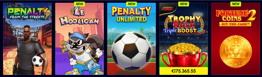 Betscore themed football slots games