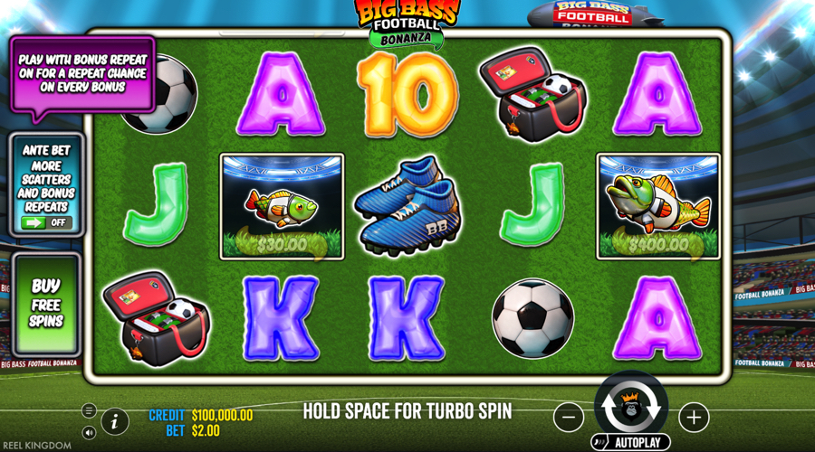 Big Bass Football Bonanza slot demo - Pragmatic Play