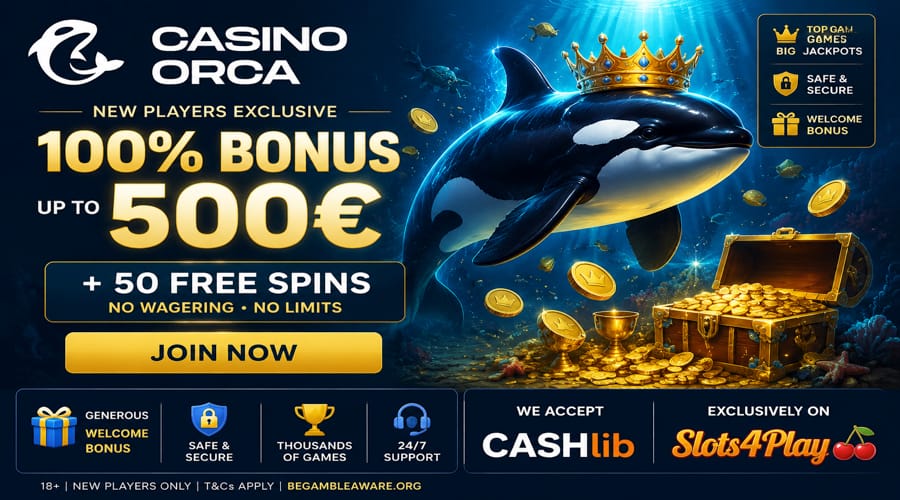 Casino Orca Cashlib bonus