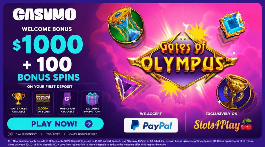 Casumo Casino Paypal bonus