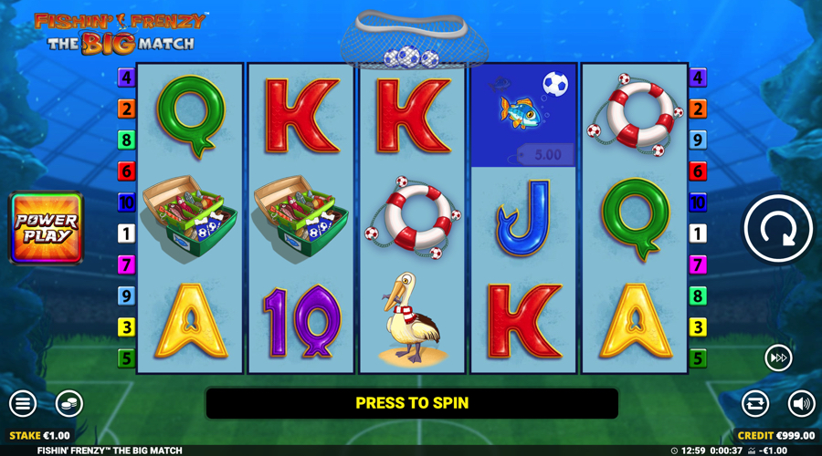 Fishin Frenzy The Big Match slot demo - Blueprint Gaming