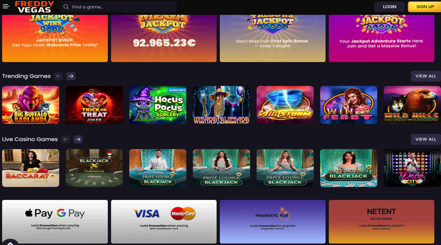Freddy Vegas lobby 3