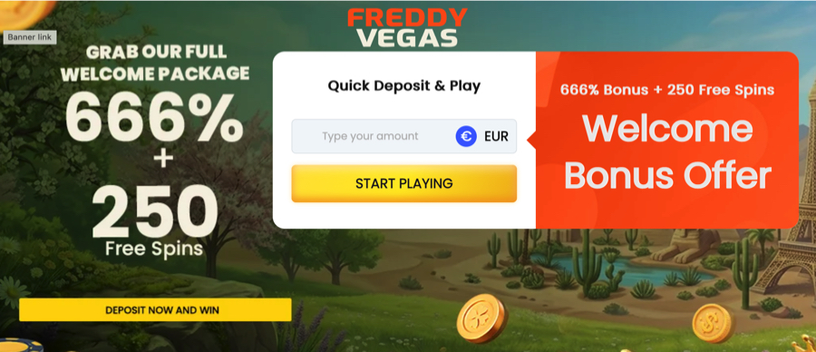 Freddy Vegas offer