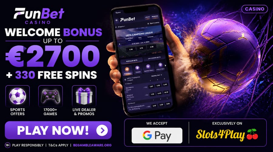 Funbet Casino Google Pay bonus