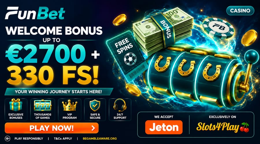 Bonus del portafoglio Funbet Jeton