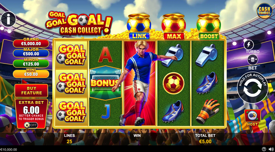 Goal Goal Goal Cash Collect slot demo - Paytech