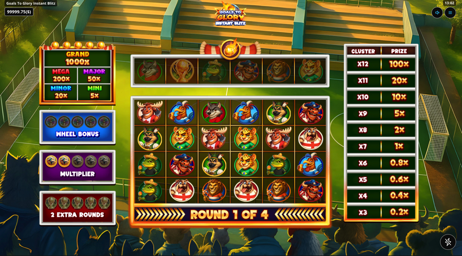 Goals to Glory Instant Blitz slot demo - Gaming Corps