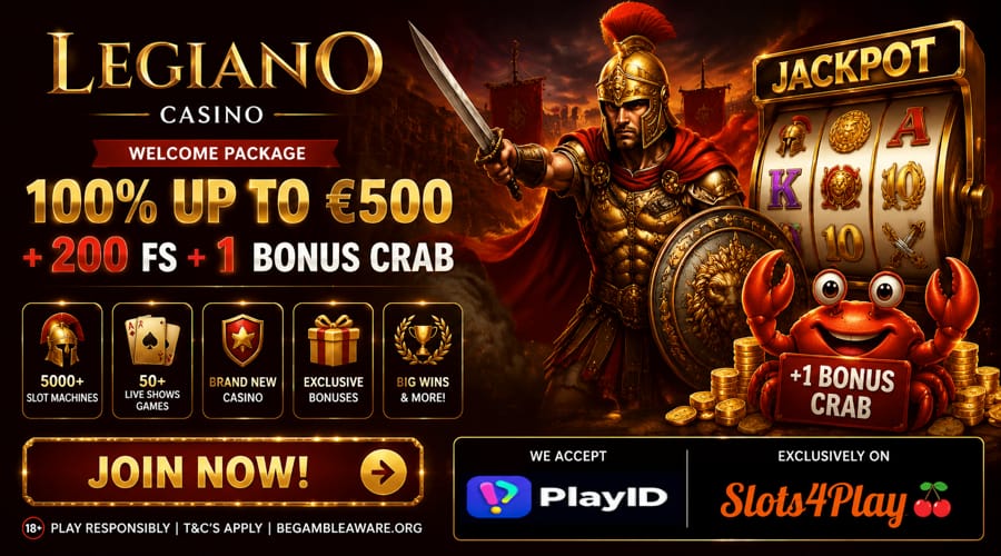 Legiano Casino PlayID bonus