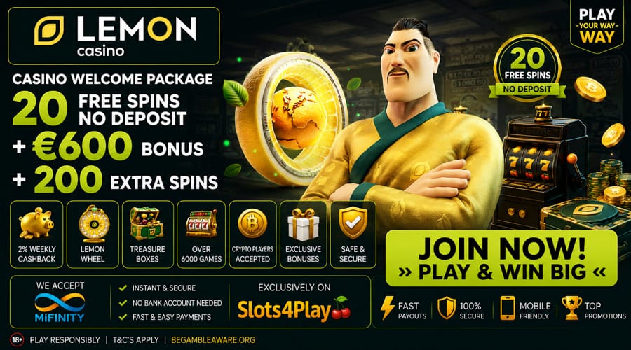 Lemon Casino Bonus di Mifinity