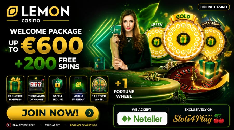 Lemon Casino Netellerボーナス