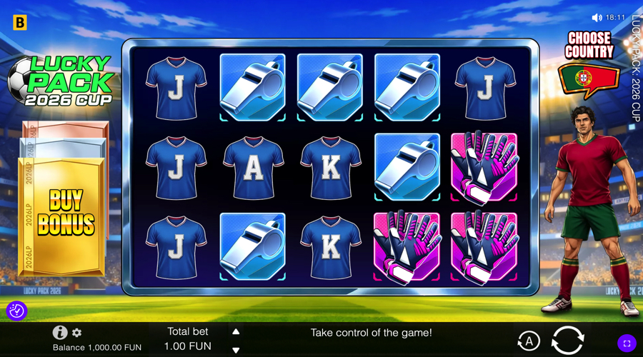 Lucky Pack 2026 Cup slot demo - BGaming