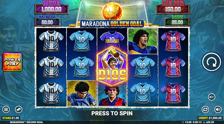 Maradona Golden Goal slot demo - Blueprint