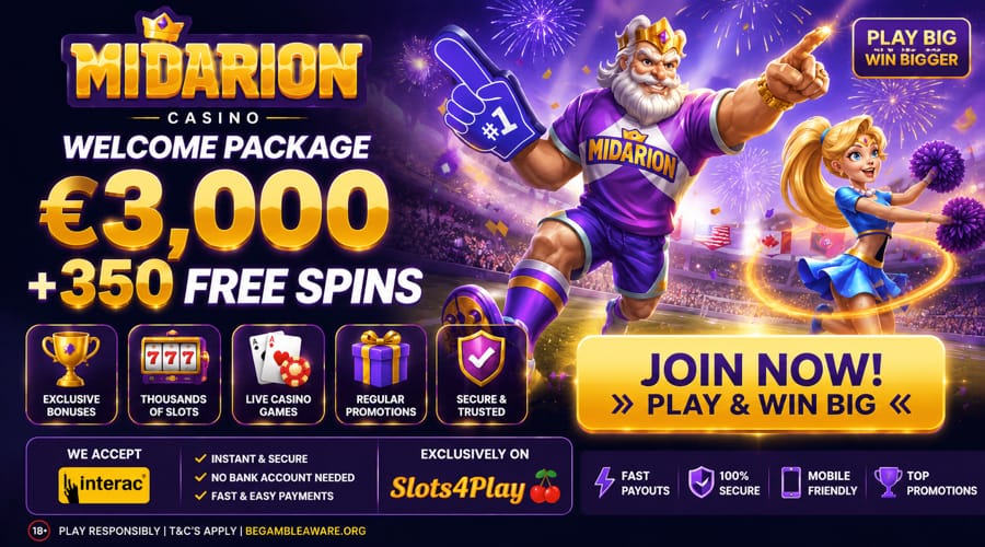 Midarion Casino Interac bonus