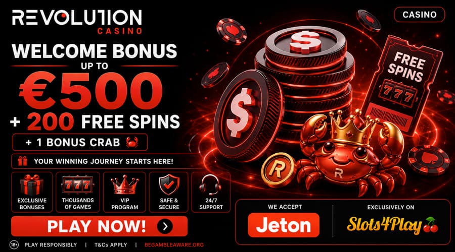 Revolution Casino bonus jeton