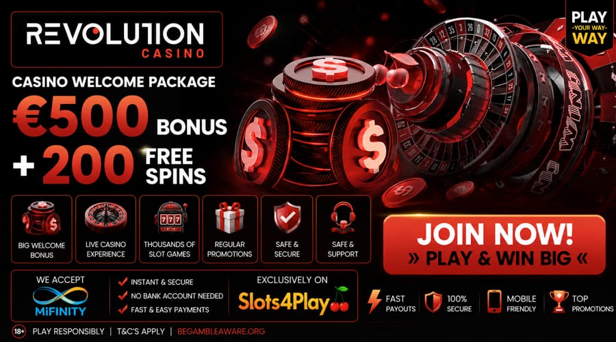 Revolution Casino Bonus di Mifinity