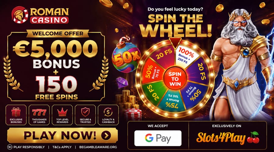 Roman Casino Google Pay bonus