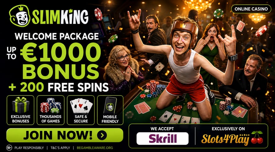 Bonus Skrill di Slimking Casino