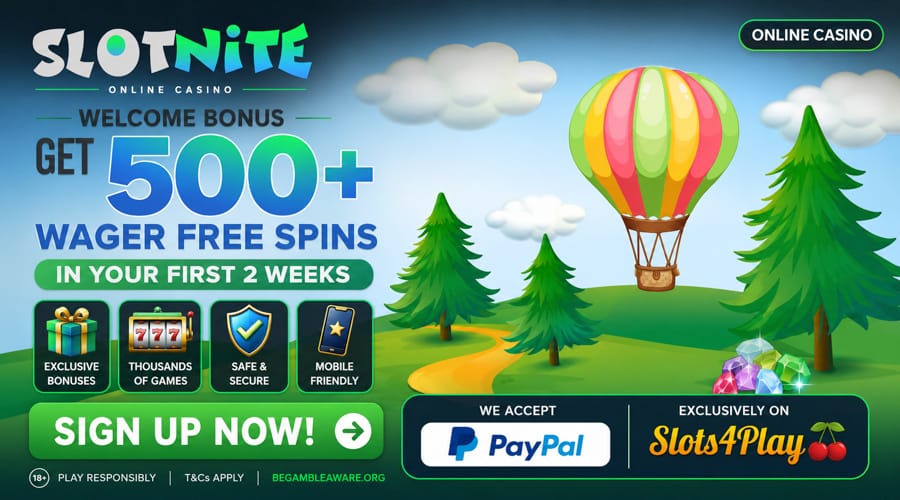 Slotnite Casino Paypal bonus