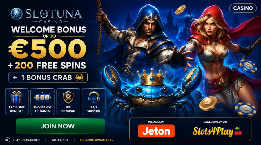 Slotuna Casino jeton bonus