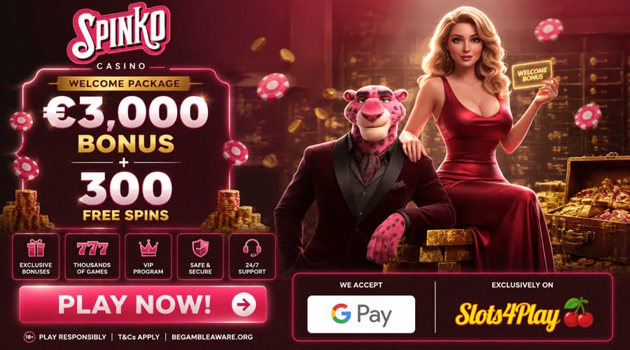 Spinko Casino Google Pay bonus