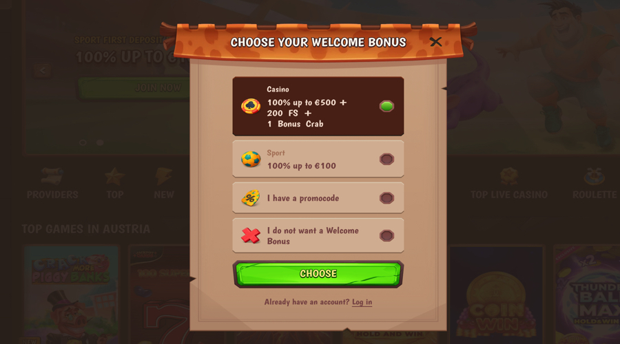 Stone Vegas Casino registration
