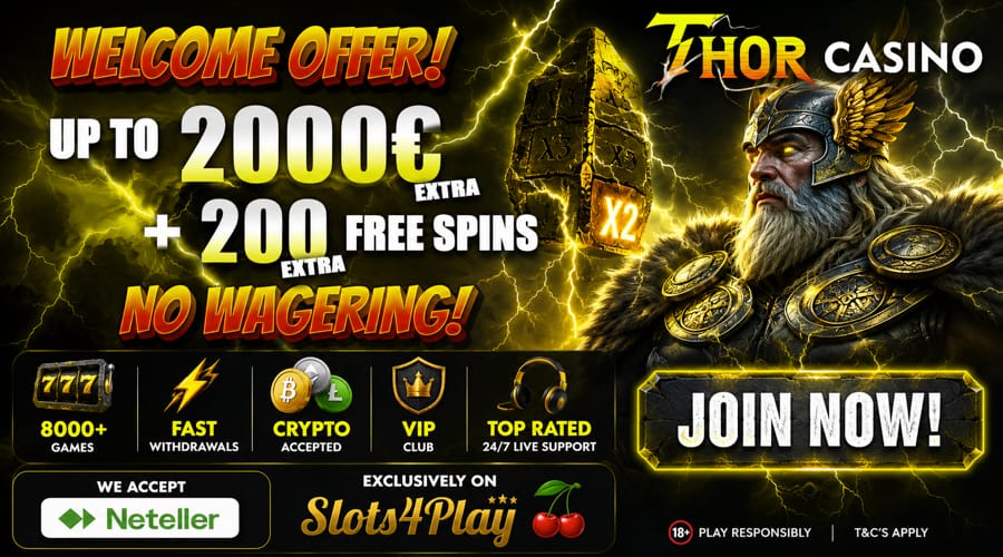 Thor Casino Netellerボーナス
