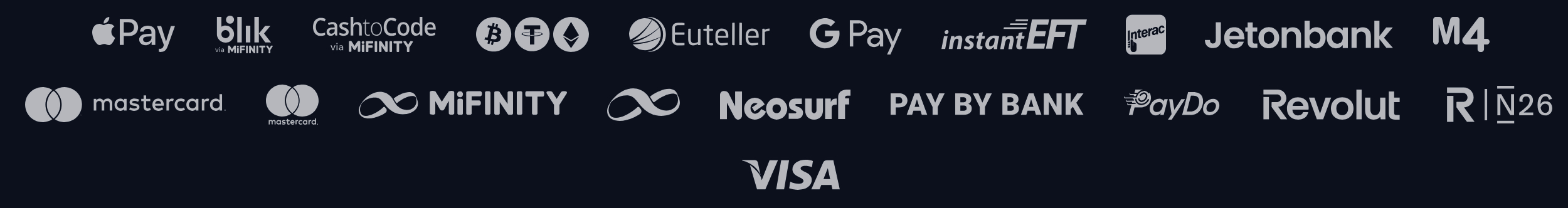 Bison Casino payments available