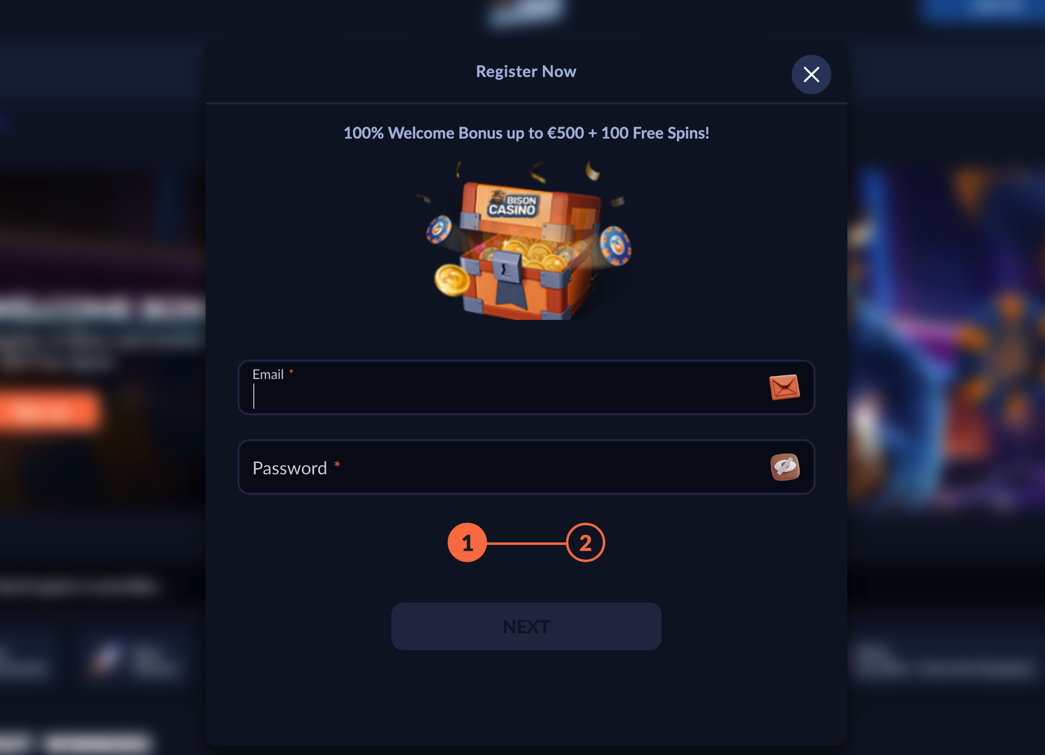 Bison Casino signup offer
