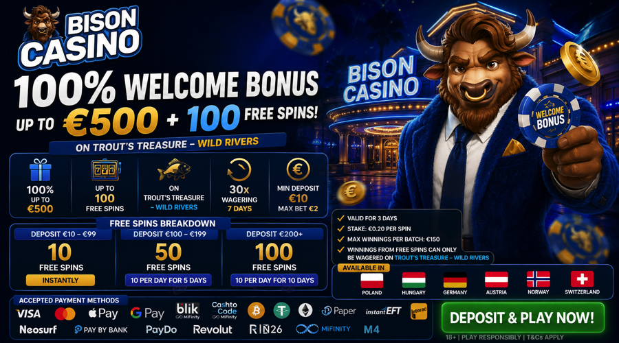 Bison Casino Welcome Bonus