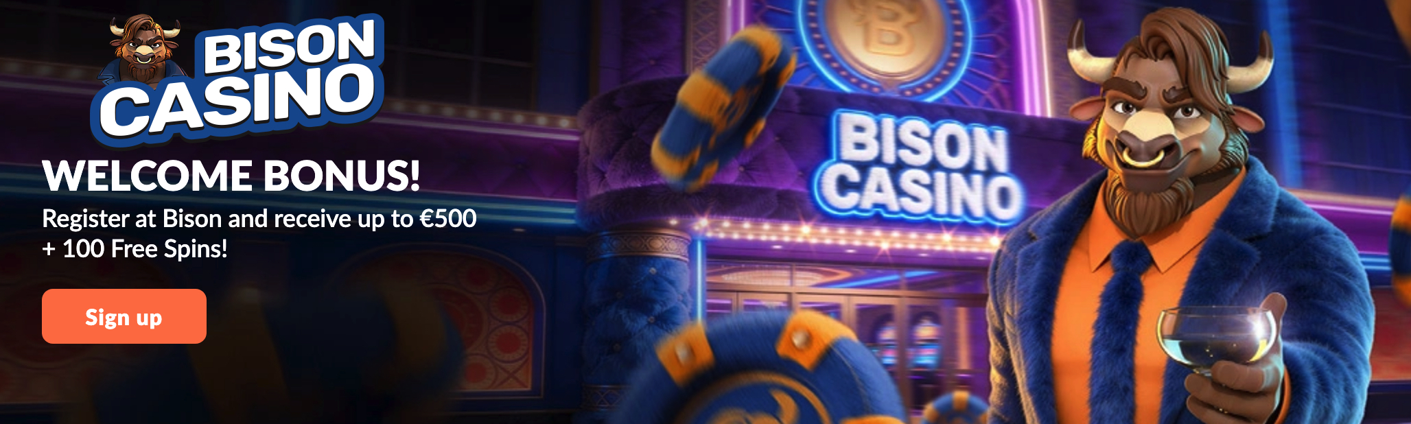 Bison Casino welcome offer