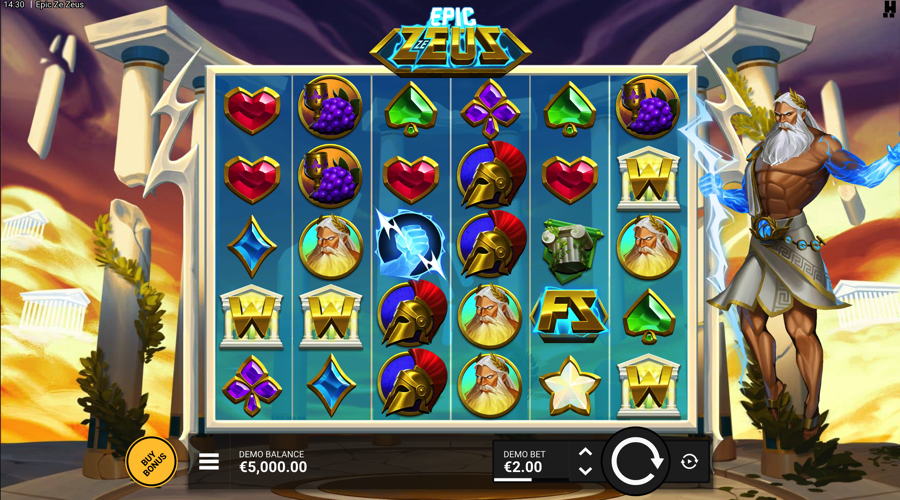 Epic Ze Zeus slot demo - Hacksaw Gaming