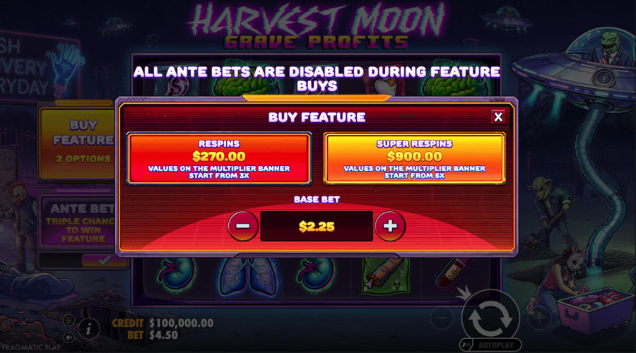 Harvest Moon Grave Profits Slot buy bonus
