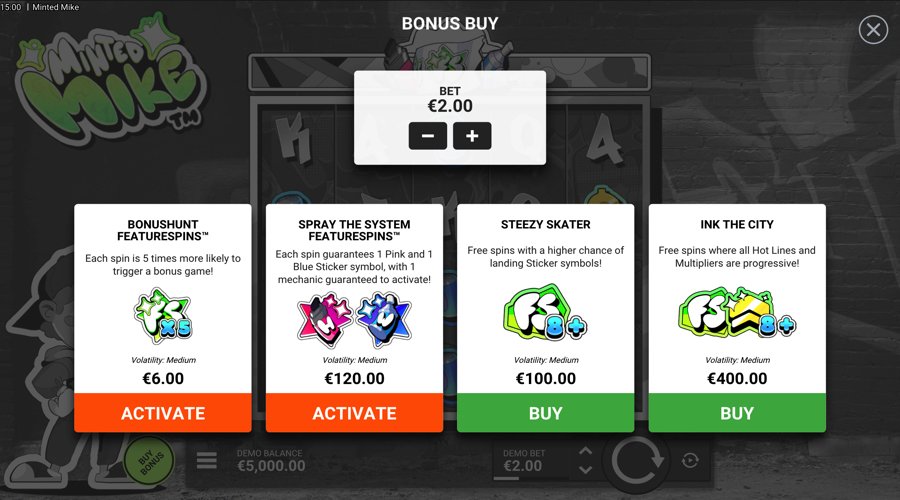 Minted Mike Slot buy bonus
