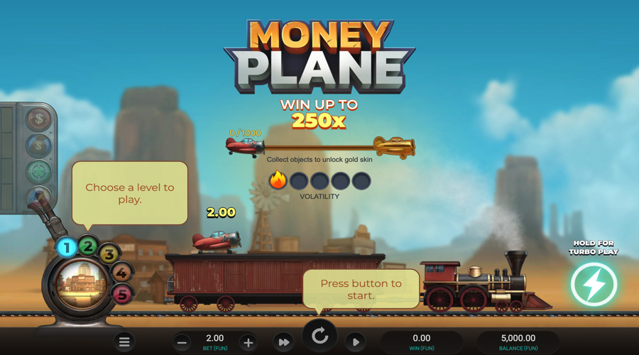 Money Plane crash demo - Relax Gaming