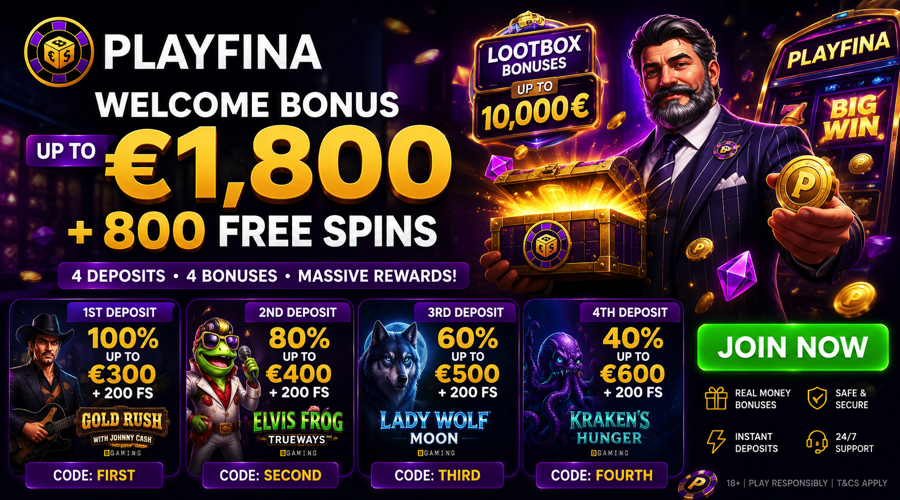 Playfina Welcome Bonus